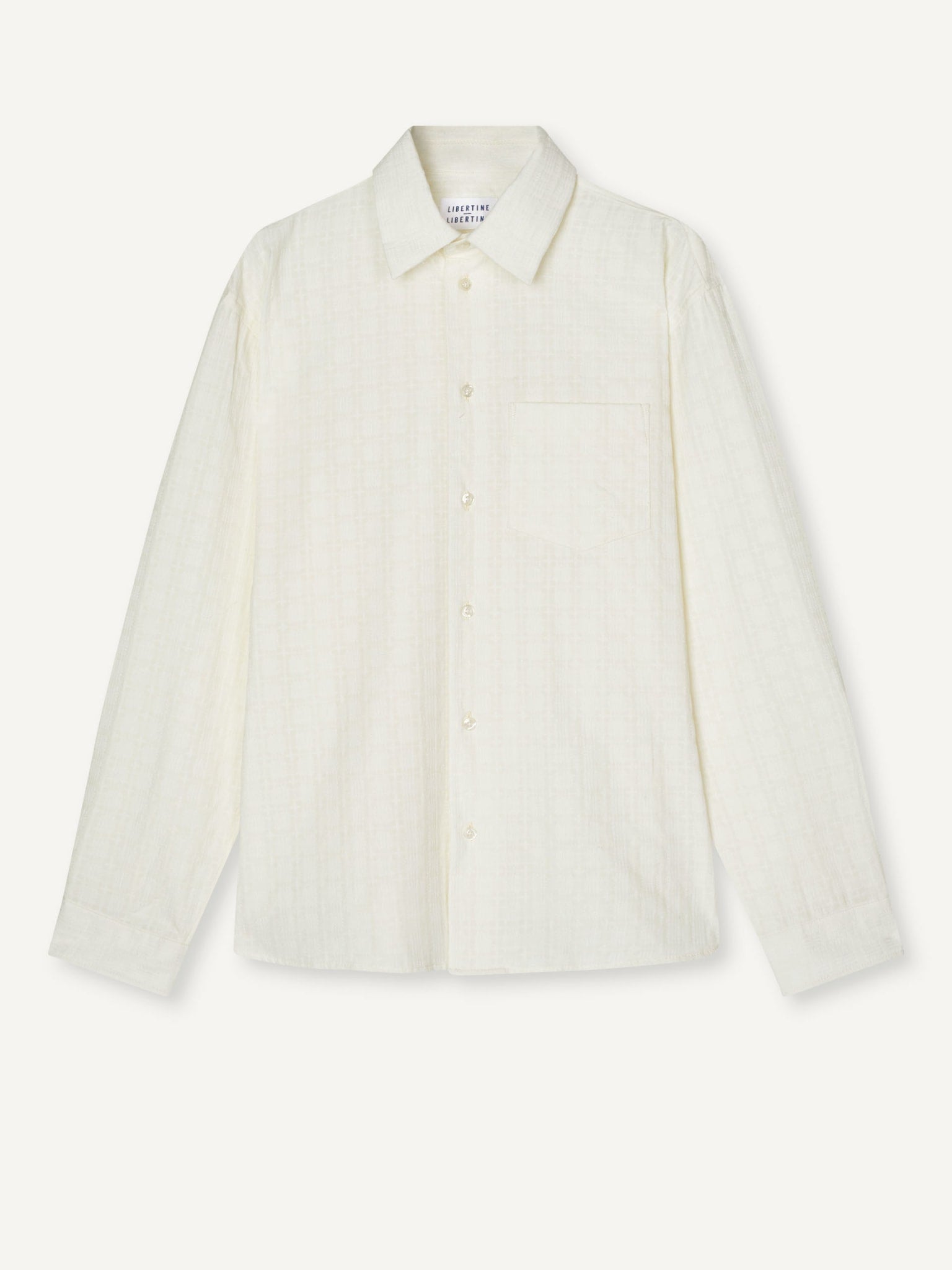 LIBERTINE LIBERTINE【※難あり未使用】ロングシャツ S 白 Products – Libertine